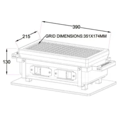 Yakiniku Rechthoekige Shichirin Konro- & Yakitori Grill -Aanbiedingen BBQ Plezier Winkel image 424